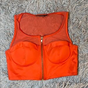 Orange Crop Top